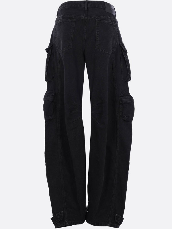 The Attico: Jeans à jambe droite online - Jean Droit - Noir