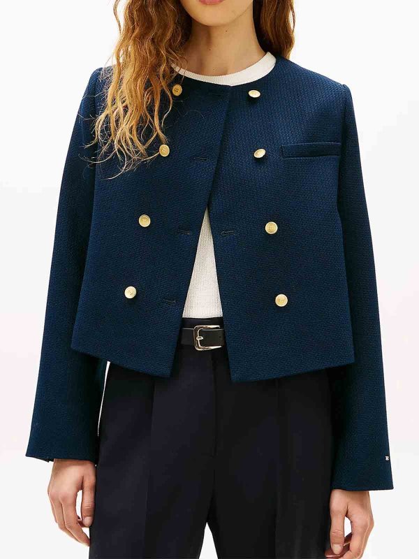 TOMMY HILFIGER: casual jackets online - Preppy Texture Lady Jacket