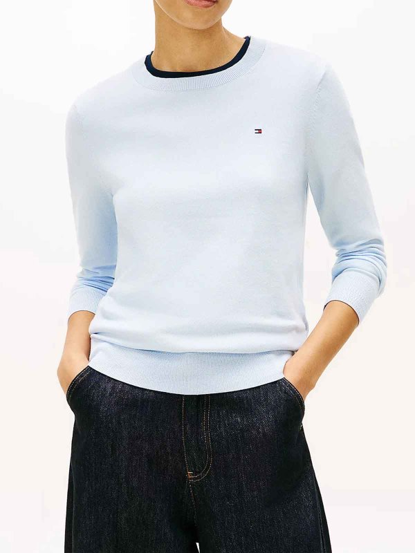 TOMMY HILFIGER: クルーネック online - クルーネック - ブルー