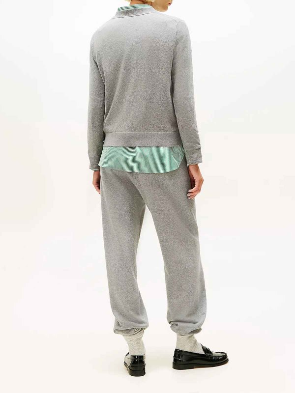 The Best Shops TOMMY HILFIGER: Suéteres con cuello pico - Suéter Cuello Redondo - Gris