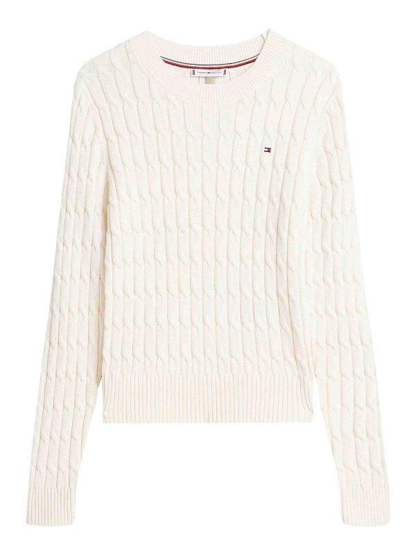 TOMMY HILFIGER: Pull col rond - Pull Col Rond - Marron