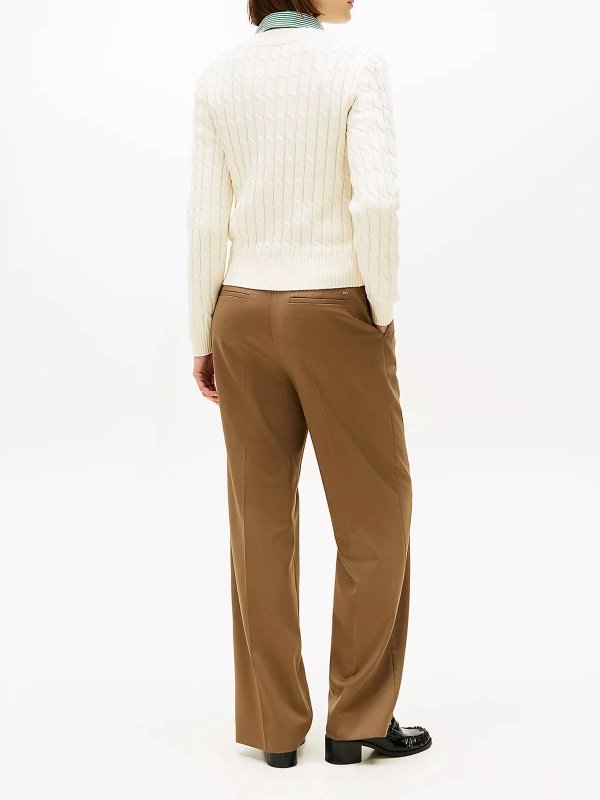 The Best Shops TOMMY HILFIGER: Pull col rond - Pull Col Rond - Marron