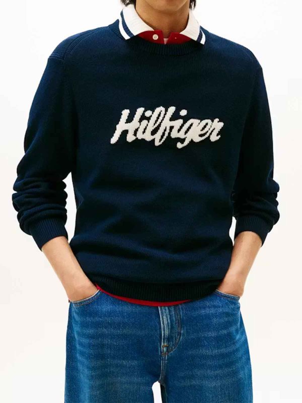 TOMMY HILFIGER: スウェット＆セーター online - スウェットシャツ/セーター - ダークブルー
