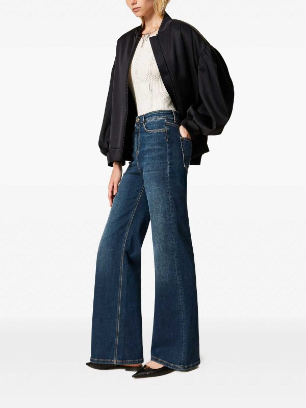 The Best Shops TWINSET: Straight Leg Jeans - Straight Leg Jeans - Jeansblau