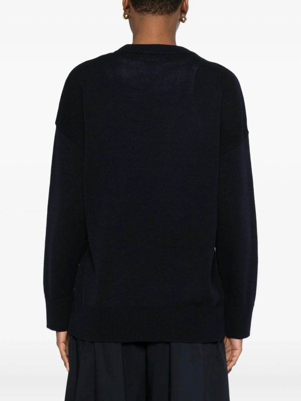 Suéter Cuello Redondo - Azul Replica 
online: TWINSET