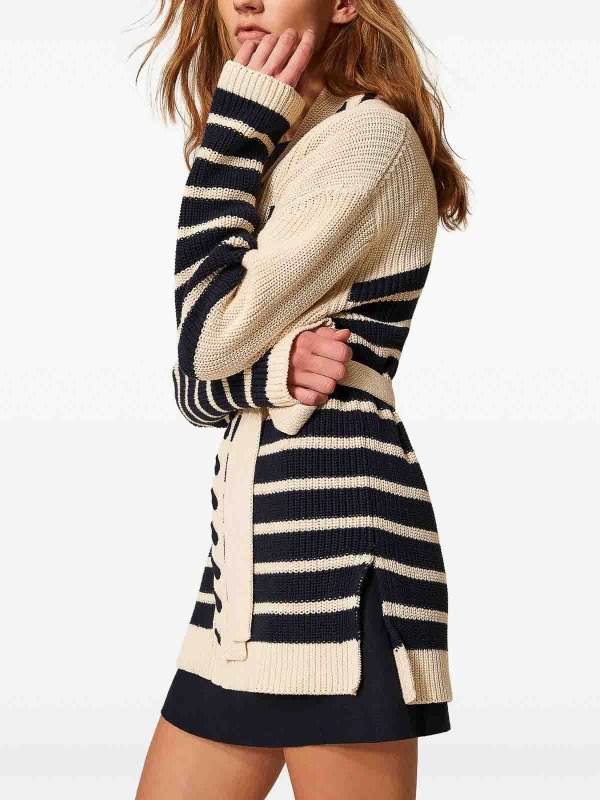 カーディガン - ブルー shop online: TWINSET