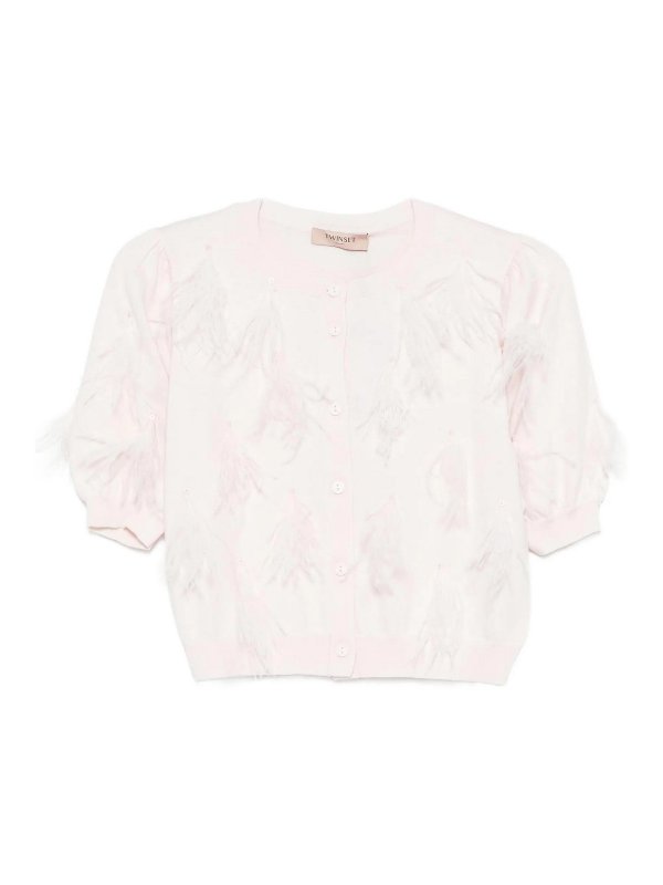 TWINSET: Cárdigans - Cárdigan - Rosado