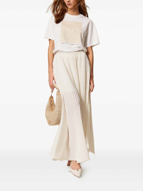 TWINSET: T-shirts online - T-Shirt - Crème