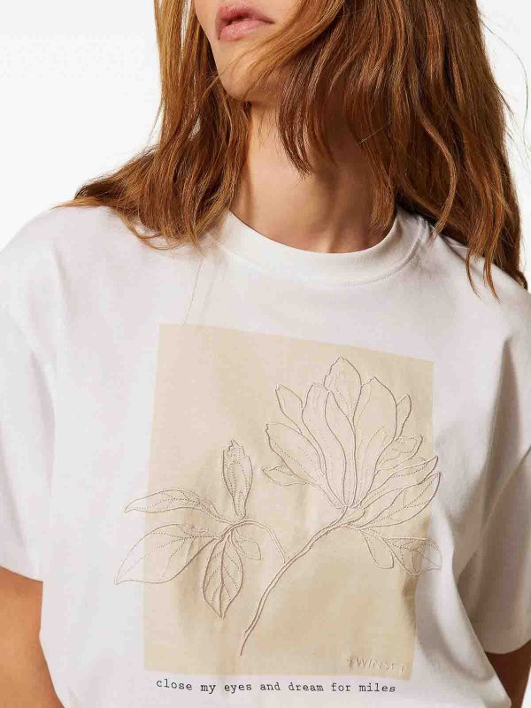 TWINSET buy online T-Shirt - Crème