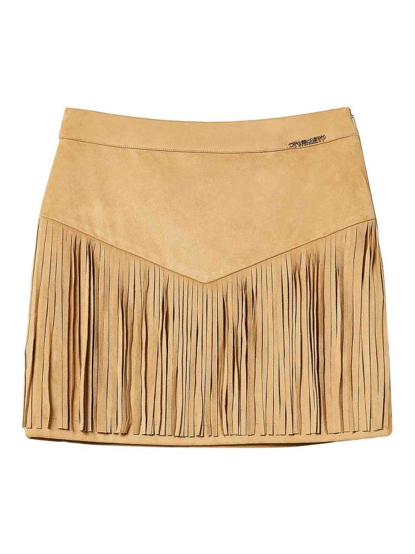 TWINSET: ニーレングススカート＆ミディ丈 - 膝丈/ミディスカート - ベージュ