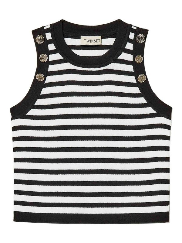 TWINSET: Tops und Tank Tops - Top - Schwarz