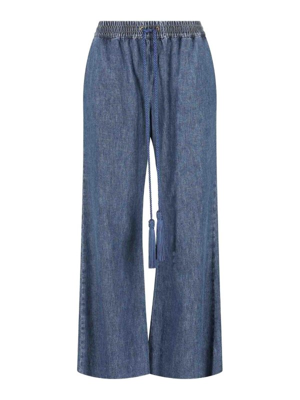 VALENTINO GARAVANI: Straight Leg Jeans - Straight Leg Jeans - Jeansblau