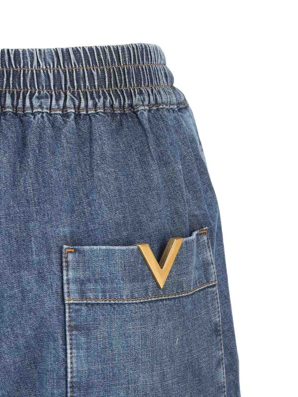 The Best Shops VALENTINO GARAVANI: Straight Leg Jeans - Straight Leg Jeans - Jeansblau