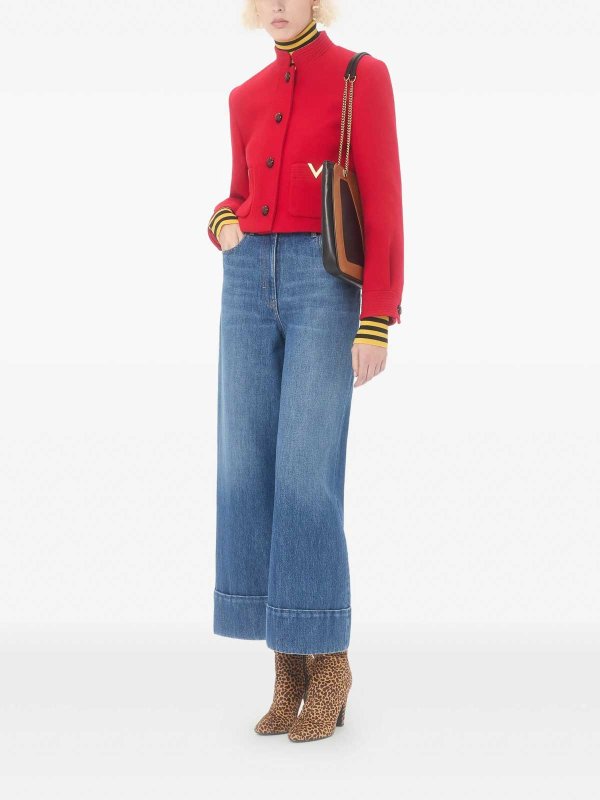 VALENTINO GARAVANI: straight leg jeans online - Denim 5 Tasche