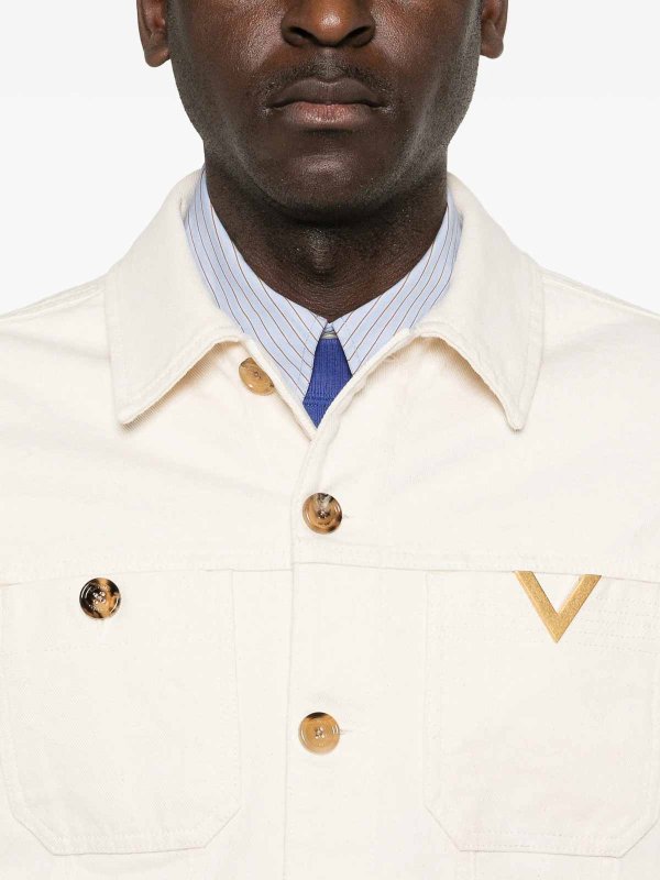 VALENTINO GARAVANI buy online Veste En Jean - Crème