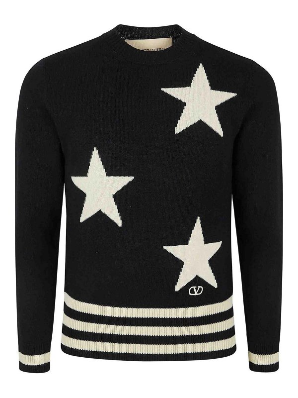 VALENTINO GARAVANI: Pull col rond - Pull Col Rond - Noir