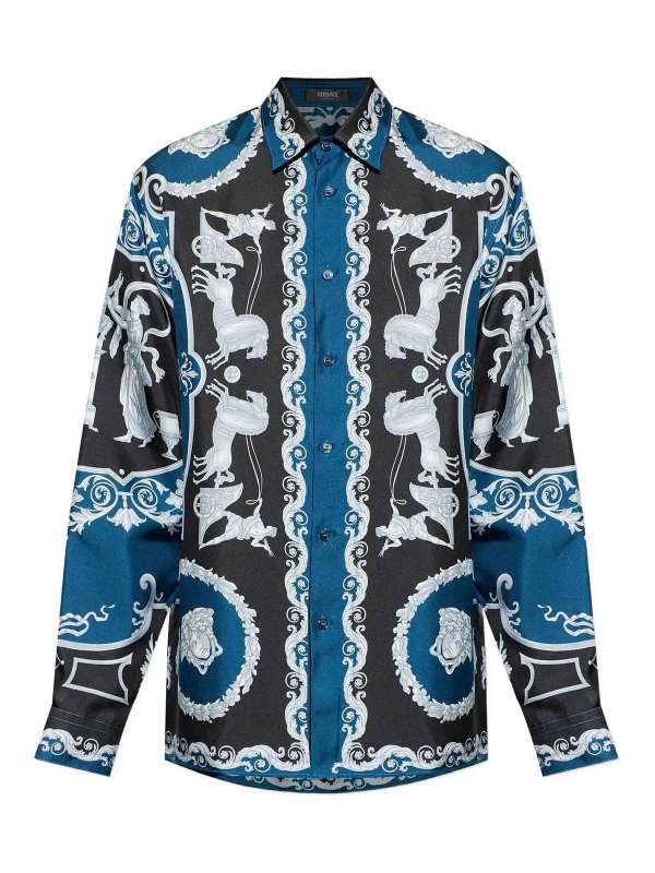 VERSACE: Chemises - Chemise - Noir