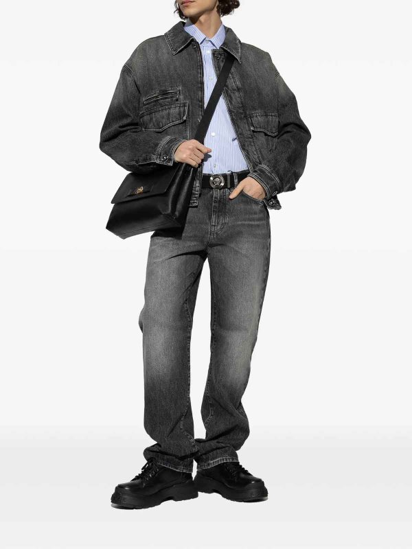 VERSACE: Jeansjacken online - Jeansjacke - Grau