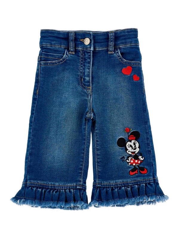 Monnalisa Bebè: ストレートジーンズ - ストレートジーンズ - ブルー