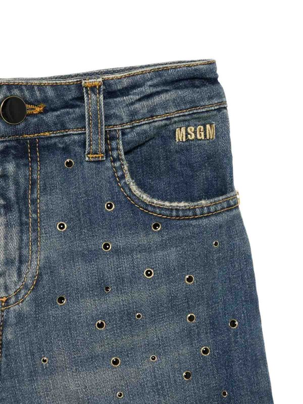 The Best Shops M.S.G.M. KIDS: Jeans Rectos - Vaqueros Rectos - Lavado Medio