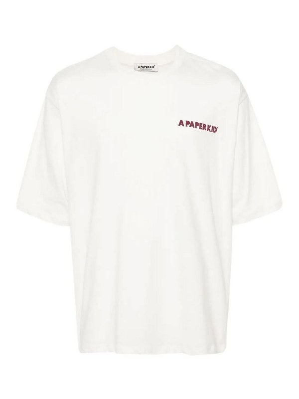 A PAPER KID: T-shirts - T-Shirt - Crème