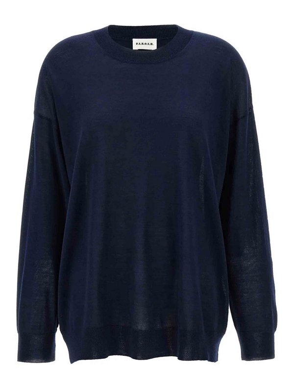 P.A.R.O.S.H.: クルーネック - クルーネック - ブルー
