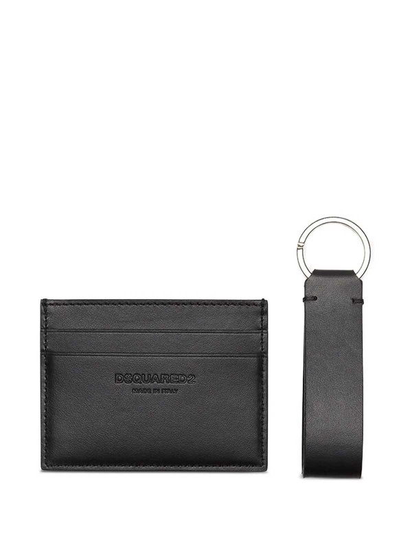 The Best Shops DSQUARED2: wallets & purses - Gift Box Cc Holder Key Ring