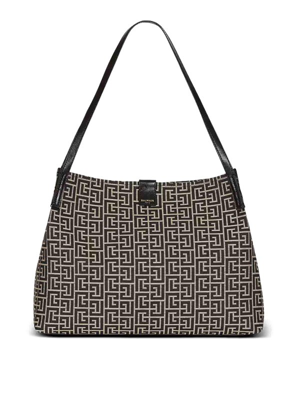 Balmain: Handtaschen - Shopper - Weiß