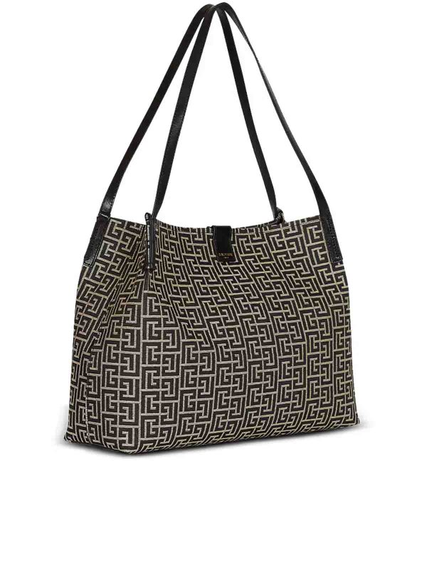 Balmain: Handtaschen online - Shopper - Weiß