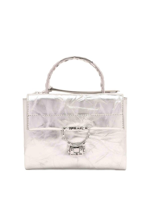 COCCINELLE: トートバッグ - トートバッグ - 銀