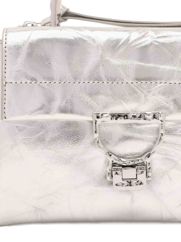 トートバッグ - 銀 shop online: COCCINELLE