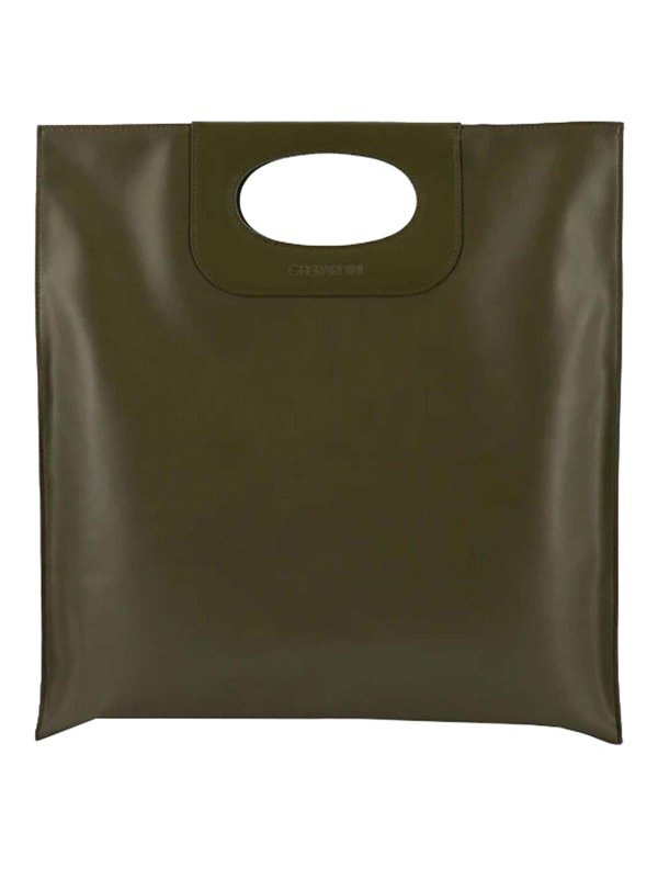 GHERARDINI: Handtaschen - Shopper - Grün