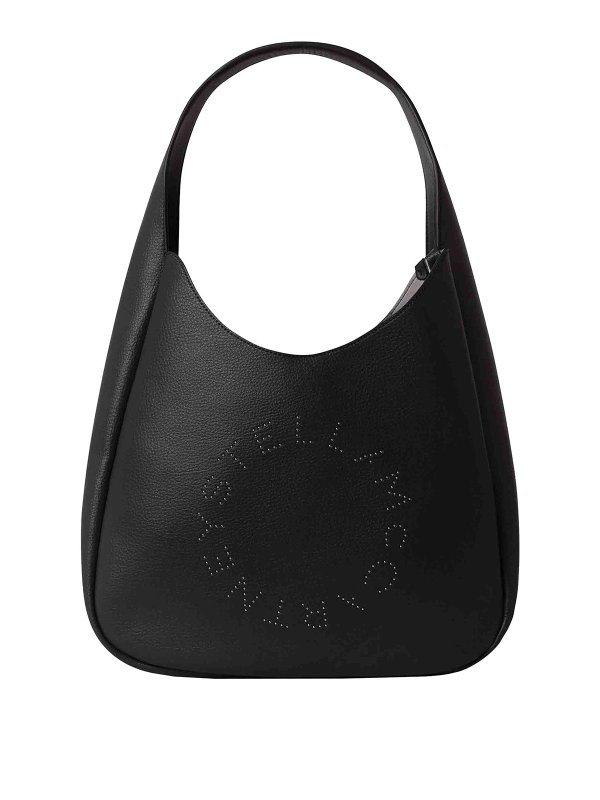 STELLA McCARTNEY: shoulder bags - Large Hobo Bag Eco Embossed Grainy