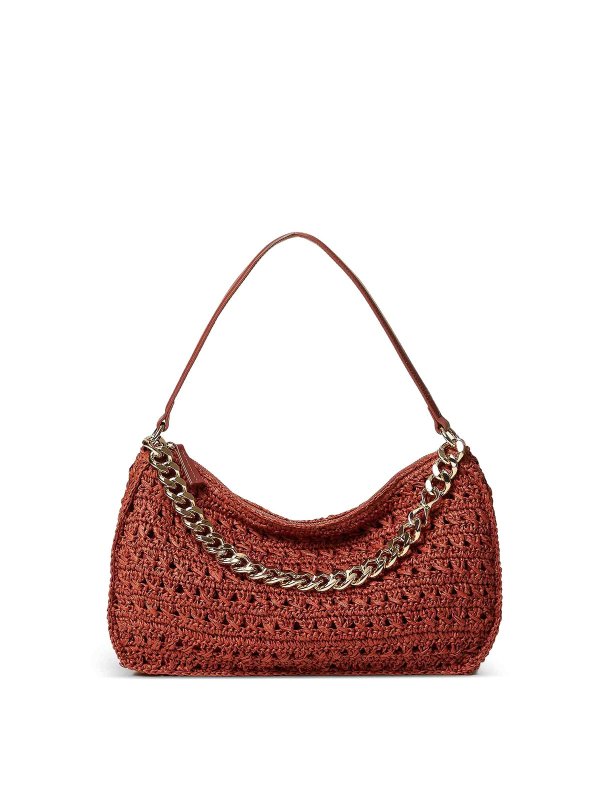 TWINSET: Schultertaschen - Schultertasche - Braun