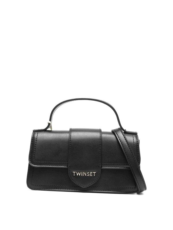 TWINSET: borse a tracolla - Borsa nera