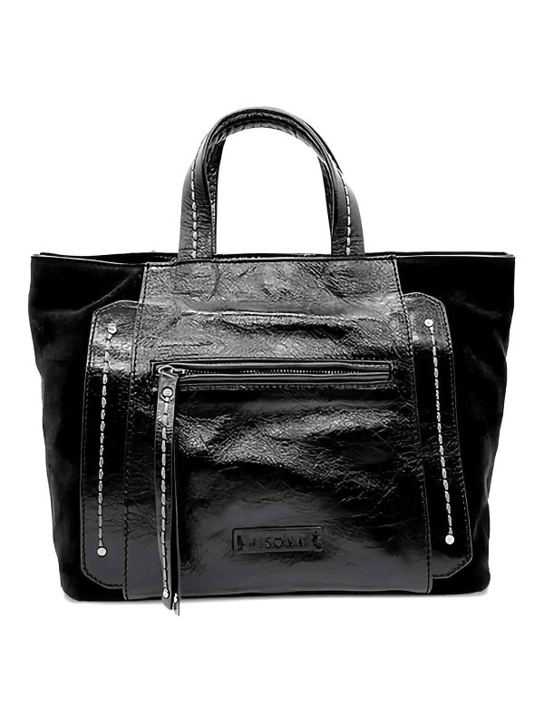 VISONA: totes bags - Pathent leather bag