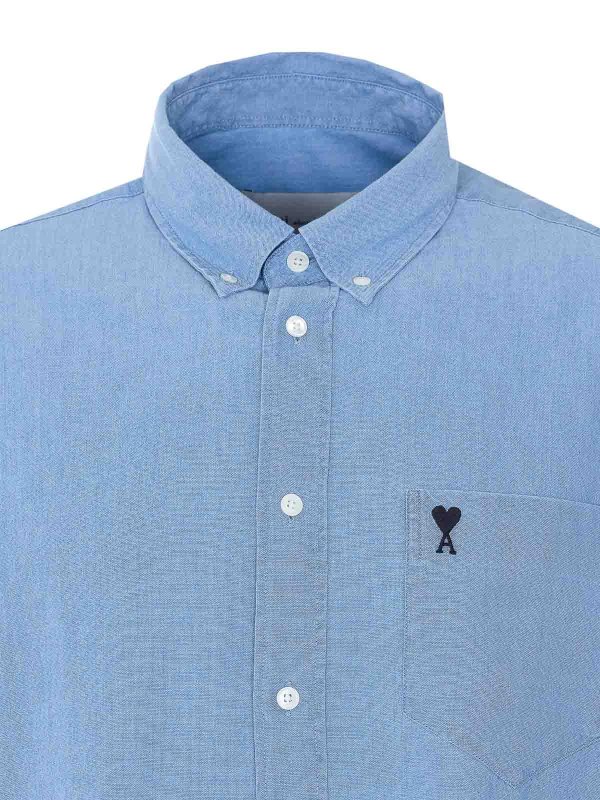 シャツ - ブルー Replica 
online: AMI PARIS