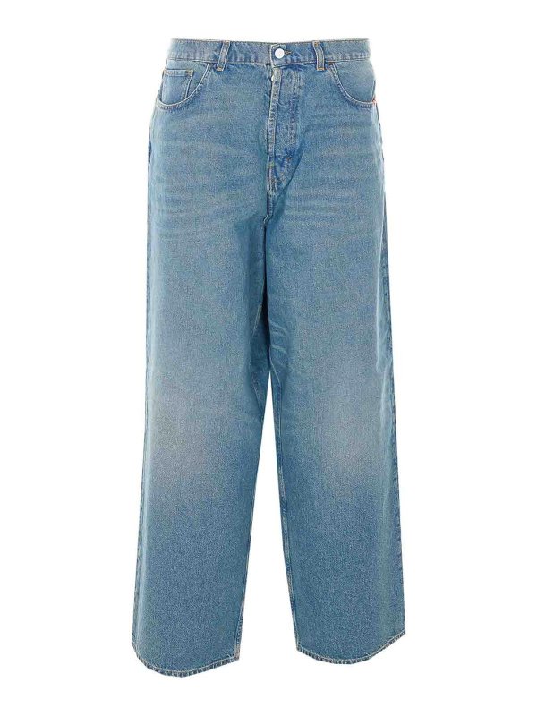 AMISH: Jeans à jambe droite - Jean Droit - Bleu