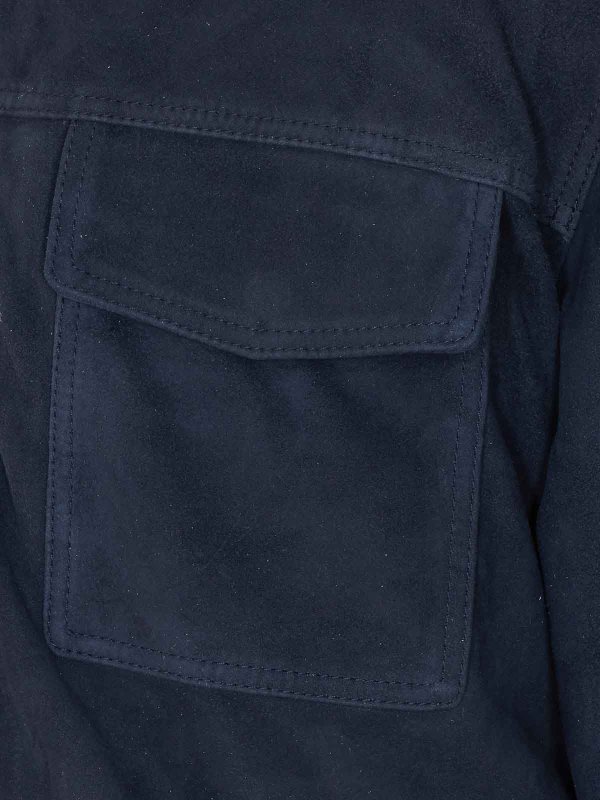 The Best Shops ARMA: レザージャケット - レザージャケット - ブルー