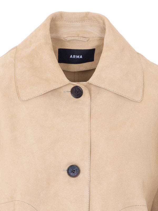Lederjacke - Beige shop online: ARMA