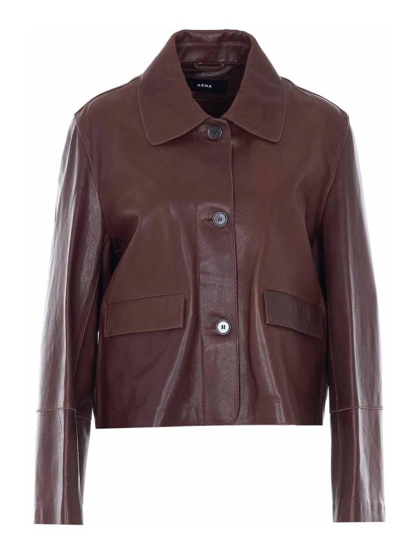 ARMA: casual jackets - Brown Fem Jacket