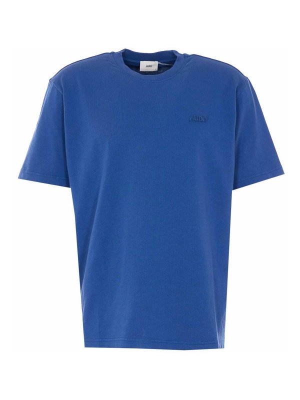 AUTRY: Strickpullover mit Rundhalsausschnitt - Rundhalspullover - Blau