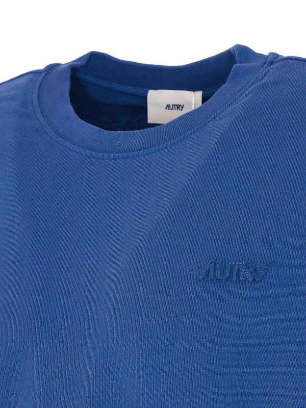 The Best Shops AUTRY: Strickpullover mit Rundhalsausschnitt - Rundhalspullover - Blau