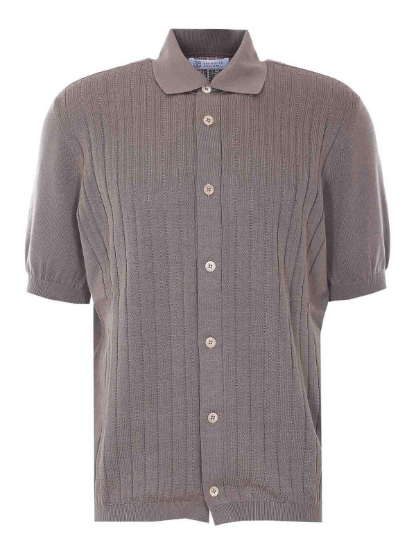 BRUNELLO CUCINELLI: カーディガン - カーディガン - ベージュ