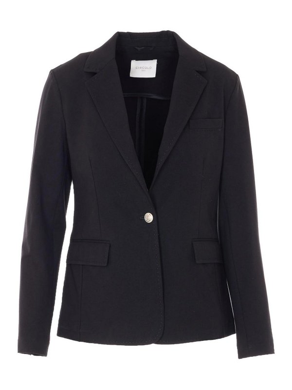 CIRCOLO 1901: Chaquetas casual - Chaqueta Casual - Negro