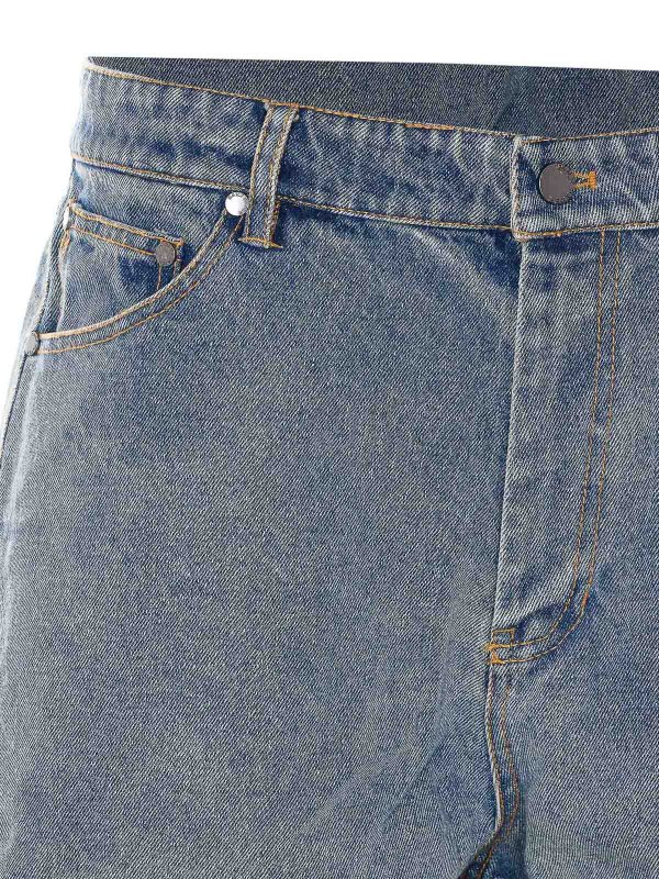 Pantaloncini con scudo compatto in denim shop online: DAILY PAPER