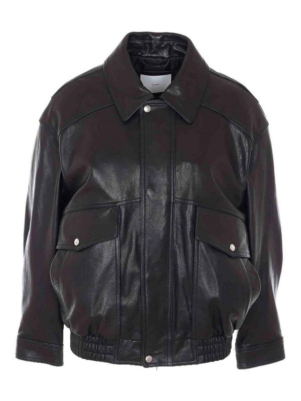 DUNST: giacche in pelle - Giacca vegana nera