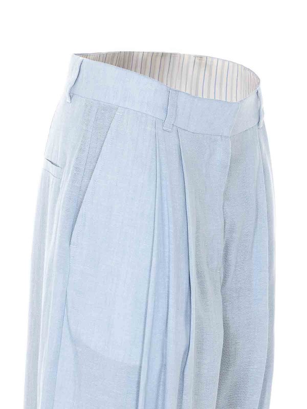 The Best Shops ELEH: casual trousers - Light Blue Pants