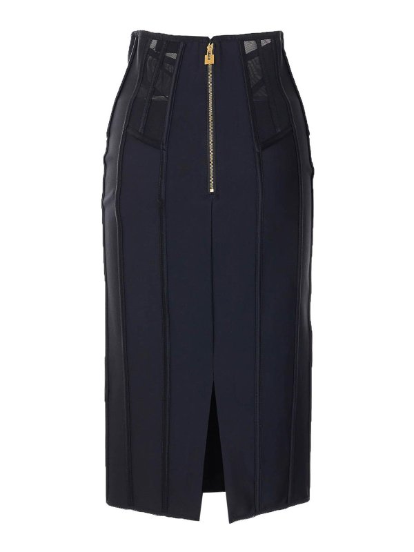 ELISABETTA FRANCHI: ニーレングススカート＆ミディ丈 online - 膝丈/ミディスカート - 黒