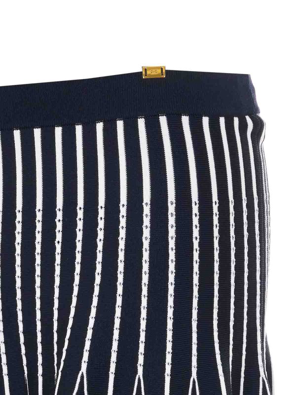 The Best Shops ELISABETTA FRANCHI: Knee length skirts & Midi - Blue Skirt